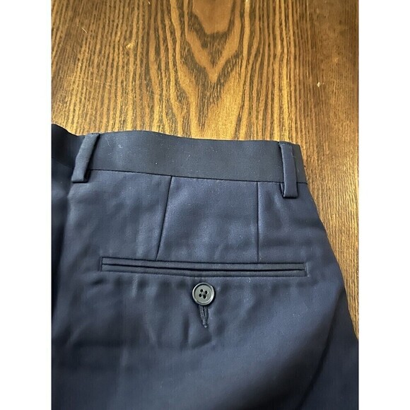 Ryan Seacrest Distinction Dress Pants Men’s 30 X 32 Blue Wool $175 New Classic - Picture 4 of 15